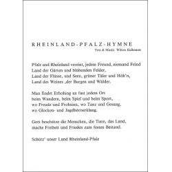         Rheinland-Pfalz-Hymne - Wilton Kullmann
    