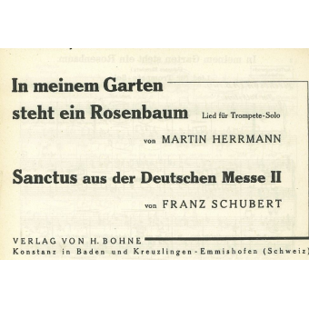 In meinem Garten steht ein Rosenbaum / Sanctus aus der Deutschen Messe II
