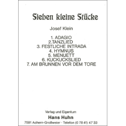         Sieben kleine Stücke - Josef Klein-Wunderlich
    