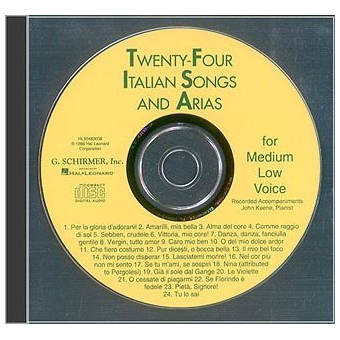 24 Italian Songs & Arias- CD