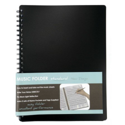         Innovative Notenmappe Standard Din A4 mit 40 offenen Prospekthüllen
    