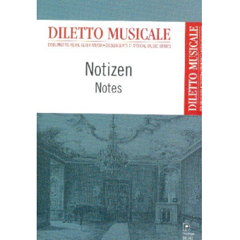 Notizheft Diletto musicale Din A6 hoch 8 Systeme