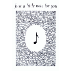         Postkarte mit Umschlag Just a little Note for You
    