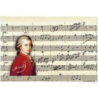 Brillenputztuch Mozart 18 x 12,5 cm