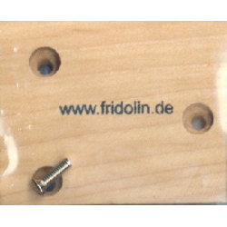         Resonanzbrett für Spieluhr 5,6x4,4 cm, natur mit Schrauben
    