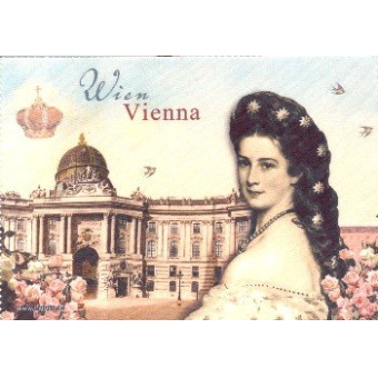 Brillenputztuch Vienna / Sisi 18 x 12,5 cm
