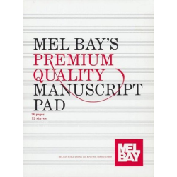         Premium Quality Manuscript Pad 12-Stave 96 Pages Din A4
    