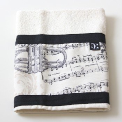         Handtuch Music 50 x 50cm weiß
    