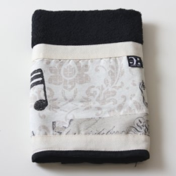         Handtuch Music 50 x 50cm schwarz
    