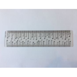         Lineal mit Viertelnoten 15 cm
    