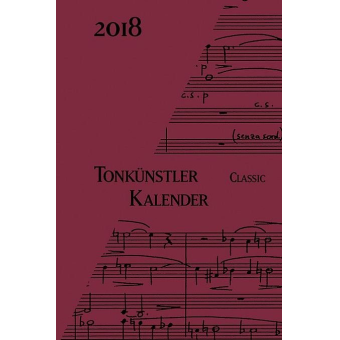 Tonkünstlerkalender Classic 2018
