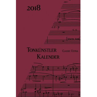 Tonkünstlerkalender Classic Ultra 2018