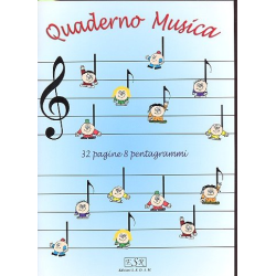         Notenheft Din A4 hoch 32 Seiten 8 Systeme Großdruck
    