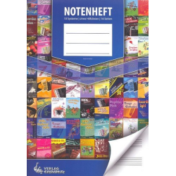         Notenheft DIN A4 hoch 10 Systeme 16 Seiten
    