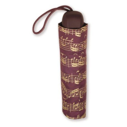         Taschenschirm Noten bordaux
    