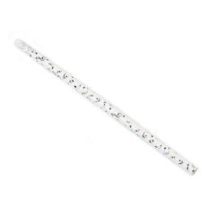         Bleistift mit Radiergummi Noten weiß
    