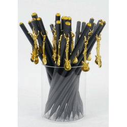         Bleistift mit Anhänger E-Gitarre golden/Kristall
    