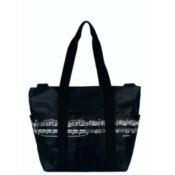         Schultertasche Pro Musica Notenzeile schwarz/weiß 45 x 34 x 20 cm
    
