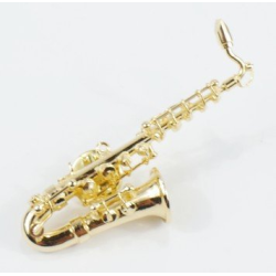         Miniatur Pin Tenorsaxophon 6 cm vergoldet
    