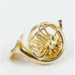         Miniatur Pin Horn 2,5 cm vergoldet
    