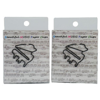 Büroklammer Flügel schwarz 3,5 cm (Set mit 15 Stück)