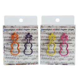         Büroklammer Violine bunt 4 cm (Set mit 12 Stück)
    