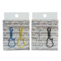         Büroklammer elektrische Gitarre bunt 5 cm (Set mit 12 Stück)
    