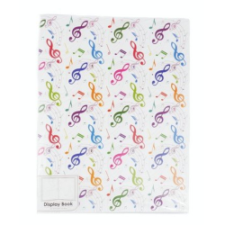         Mappe Violinschlüssel bunt Din A4 mit 20 Prospekthüllen
    