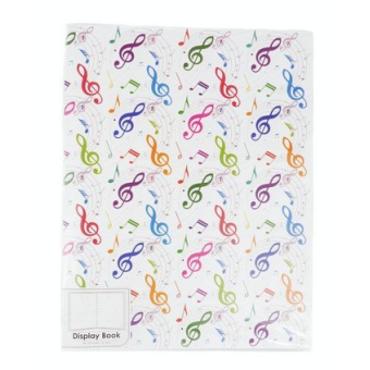 Mappe Violinschlüssel bunt Din A4 mit 20 Prospekthüllen