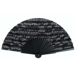         Fächer Notenzeilen schwarz Holz 23 cm
    