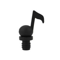        Weinflaschenverschluss Achtelnote schwarz Silikon 8.5 cm
    