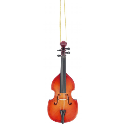         Kontrabass 13 cm Holz mit Schlaufe zum Aufhängen
    