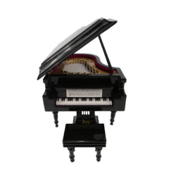         Flügel schwarz (mit Klavierbank) mit Geschenkbox 10 x 8 cm
    