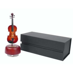         Spieluhr Violine Donauwalzer mit Geschenkbox 20 cm (Geige 14 cm)
    