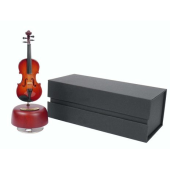 Spieluhr Violine Donauwalzer mit Geschenkbox 20 cm (Geige 14 cm)