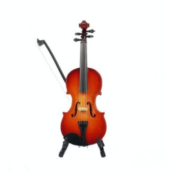         Violine 14 cm mit Bogen, Ständer und Geschenkbox
    