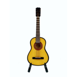         Gitarre 13 cm mit Ständer und Koffer
    