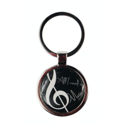         Schlüsselanhänger All I need is Music  3.5 x 7 cm
    