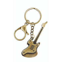         Schlüsselanhänger Elektrische Gitarre 7 cm Metall mit Karabiner
    
