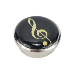         Magnet extra stark Violinschlüssel schwarz/gold 2,5 cm Metall (Neodym)
    