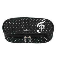         Etui Violinschlüssel gepunktet schwarz LUX 21 x 11 x 6 cm
    