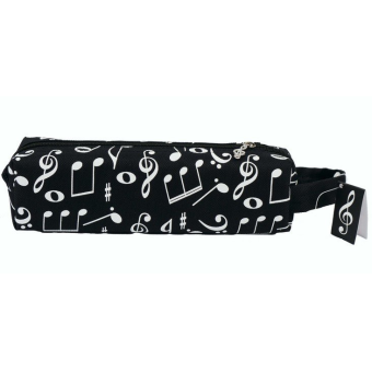 Stiftetui Noten schwarz 20 x 5 x 5 cm