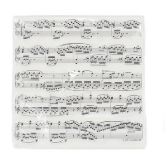 Servietten Notenzeilen 33 x 33 cm 20 Stück 3-lagig