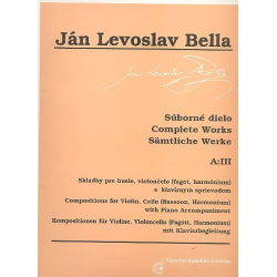         Sämtliche Werke Serie A Band 3 - Ján Levoslav Bella
    