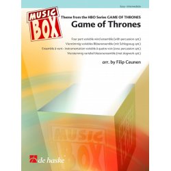         Game of Thrones - Ramin Djawadi / Arr. Filip Ceunen
    