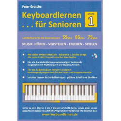         Keyboard lernen für Senioren Band 1 - Peter Grosche
    