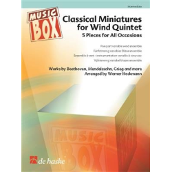         Classical Miniatures for Wind Quintet - 5 Pieces for All Occasions - Diverse / Arr. Werner Heckmann
    