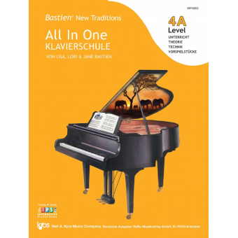 Bastien New Traditions: All In One Klavierschule - Level 4A (Deutsch)