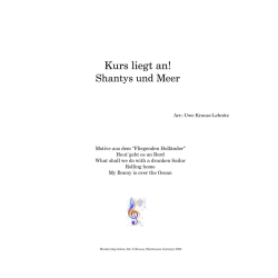         Kurs liegt an! - Traditional / Arr. Uwe Krause-Lehnitz
    