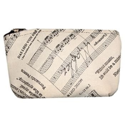         Stoff-Nylon-Tasche Musik Größe S (15x9 cm)
    